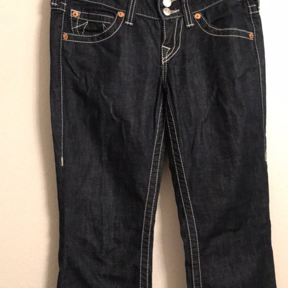 True Religion Dark Wash Bootcut Jeans Size 26 - Picture 1 of 6